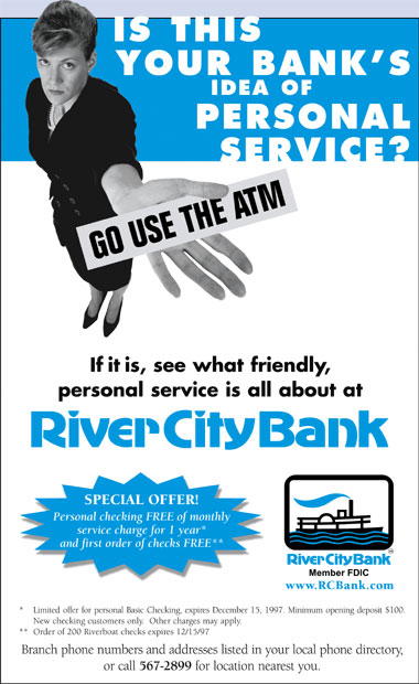 River City Bank  Ad