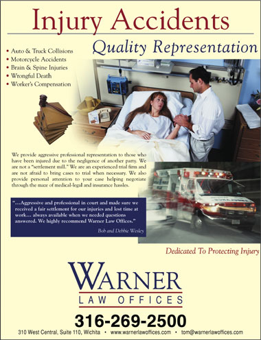 Warner Law Ad